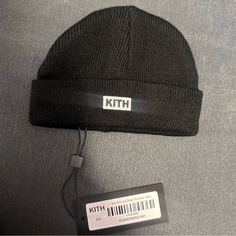Kith Classic Black Knit Hat